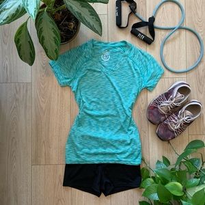 Blue athletic top
